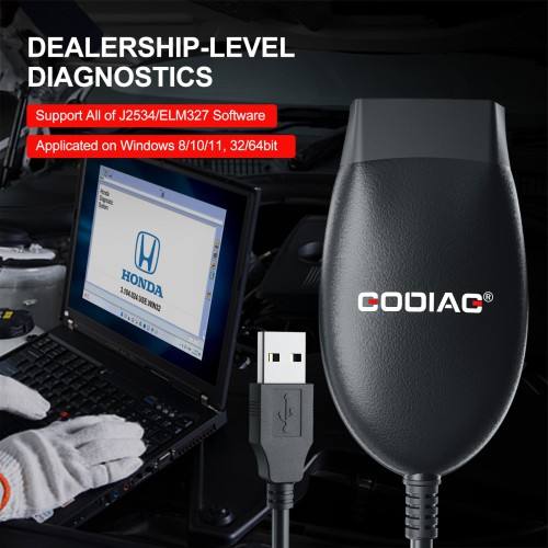 Français GODIAG J2534 Passthru PCM-Flash & ELM327 Diagnose J1979 Compatible Vehicles Switch Mode Automatically – Image 2
